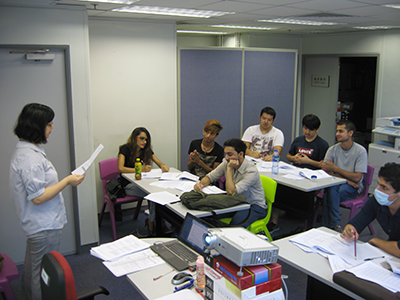 During the on-the-job training period, LD arranges language workshops for the Ambassadors on vocational Cantonese for improving their language and communication skills.