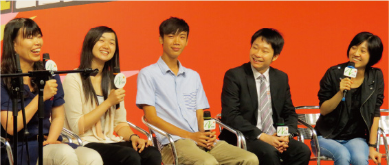 We were glad that three former trainees could be our guest speakers for sharing how YETP facilitated them to achieve 'My future, My Way'. (second from left is Miss Becky Chung, middle one is Mr. Shin Wing-ho and the second from right is Mr. Freddy Li). Their sharing demonstrated how one's life changes the others.